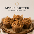 Apple Butter Sourdough Muffins