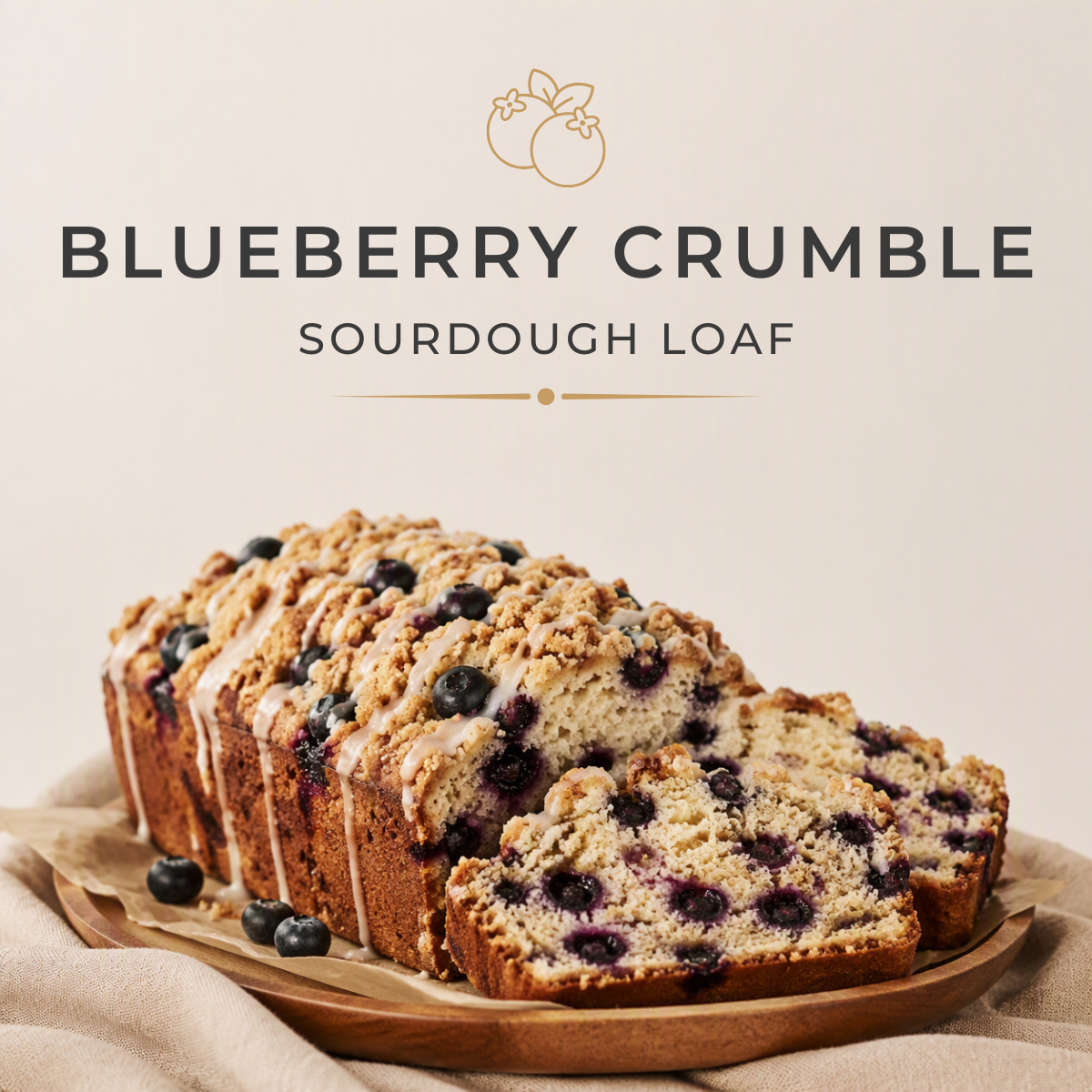 Blueberry Crumble Sourdough Loaf