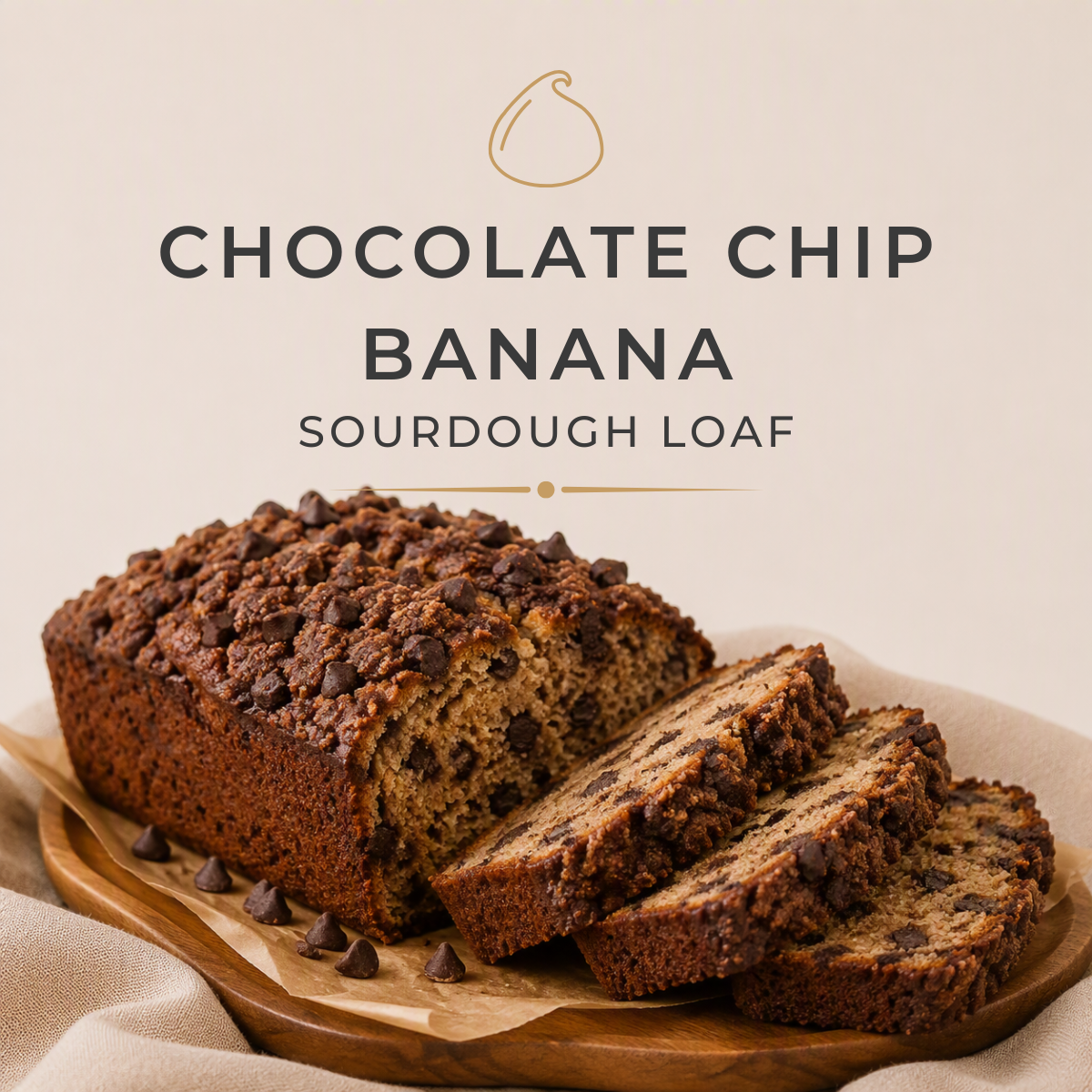 Chocolate Chip Banana Sourdough Loaf