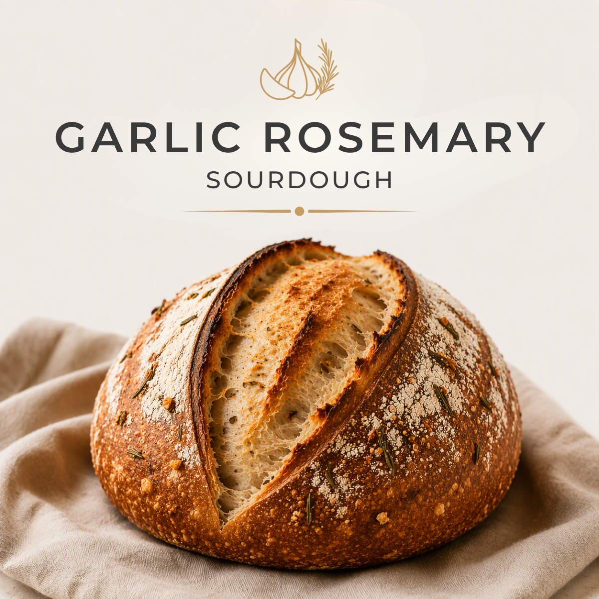 Garlic Rosemary Sourdough