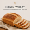 Honey Wheat Sourdough Sandwich Bread