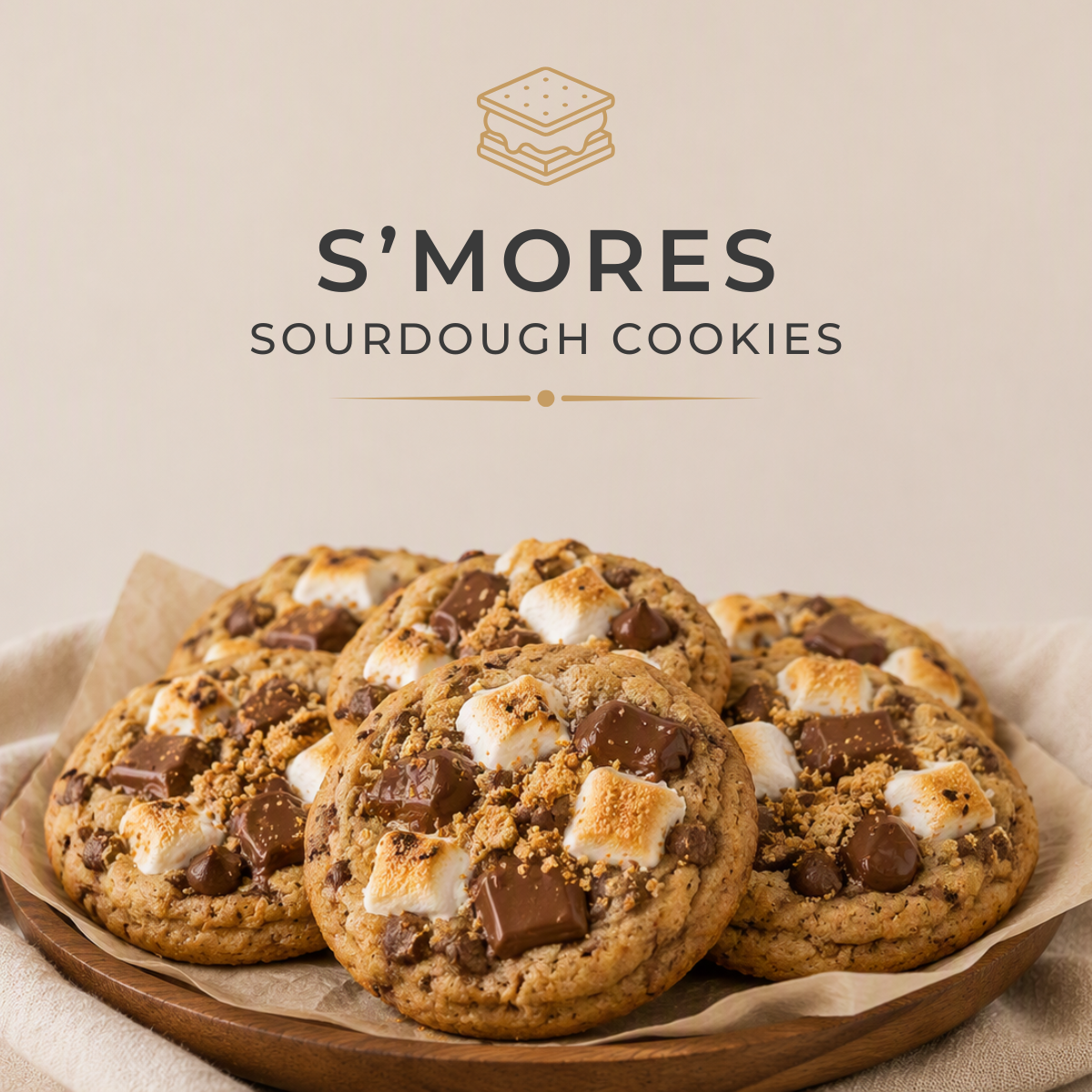 S'Mores Sourdough Cookies