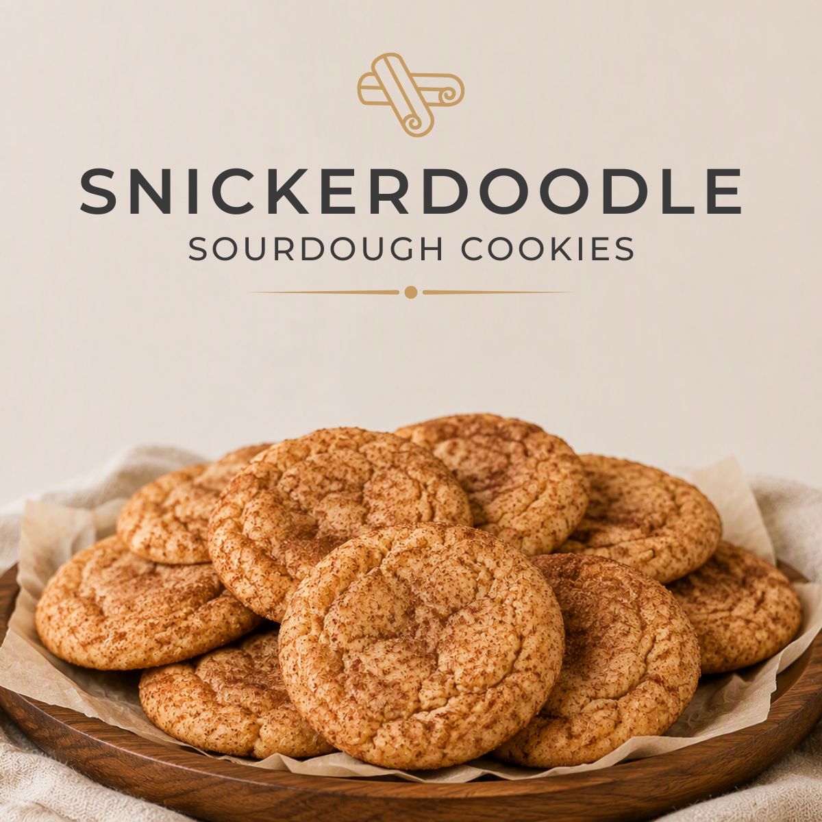 Snickerdoodle Sourdough Cookies